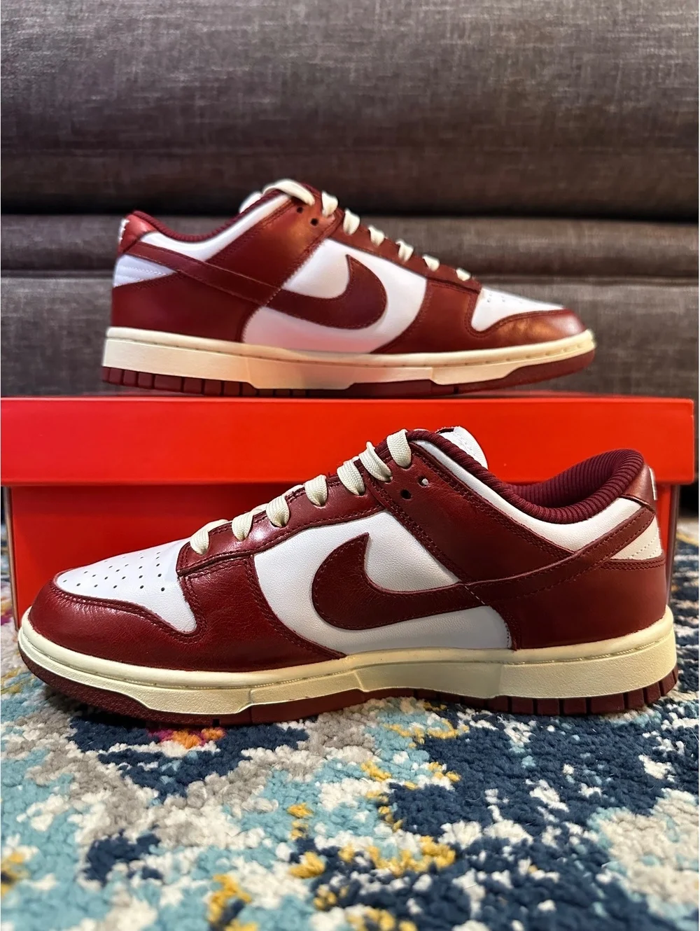 Size 8.5 - Nike Women’s Dunk Premium Low “Vintage Red”